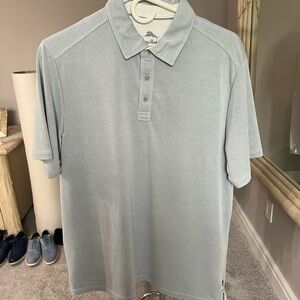 Tommy Bahama Men's Light Blue Polo Shirt